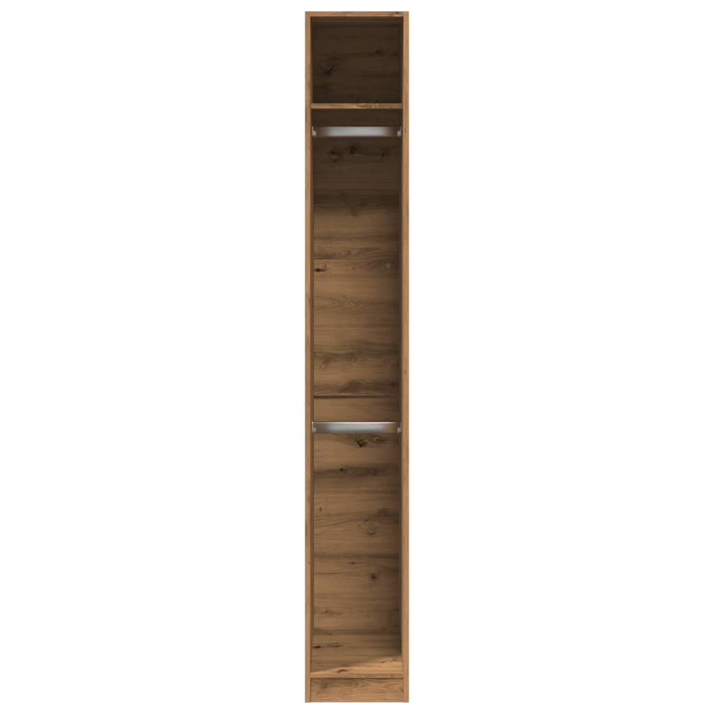 vidaXL Wardrobe Artisian Oak 30x50x200 cm Engineered Wood