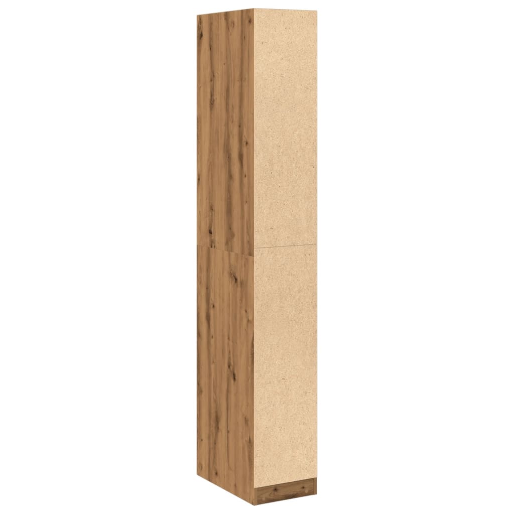 vidaXL Wardrobe Artisian Oak 30x50x200 cm Engineered Wood