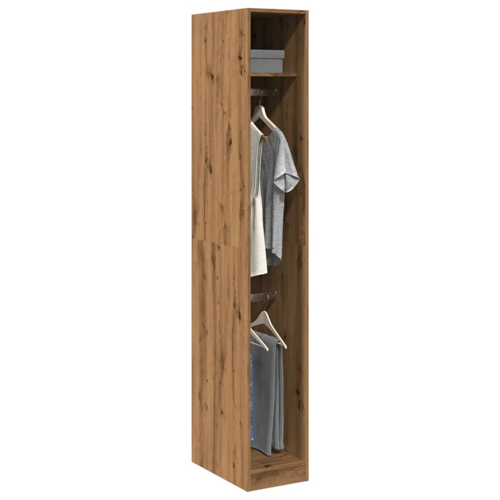 vidaXL Wardrobe Artisian Oak 30x50x200 cm Engineered Wood