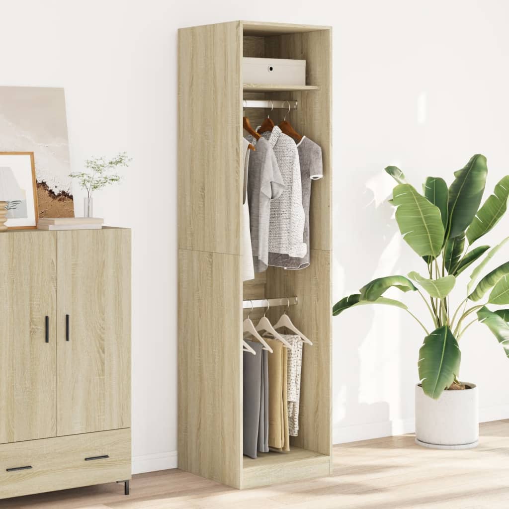 vidaXL Wardrobe Sonoma Oak 50x50x200 cm Engineered Wood