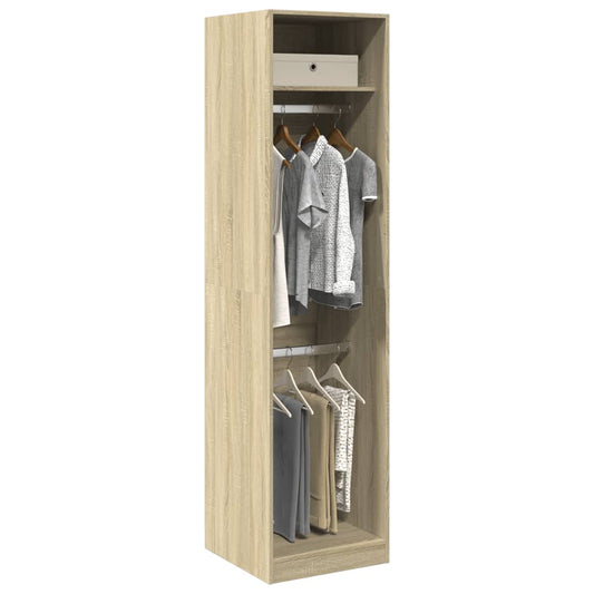 vidaXL Wardrobe Sonoma Oak 50x50x200 cm Engineered Wood