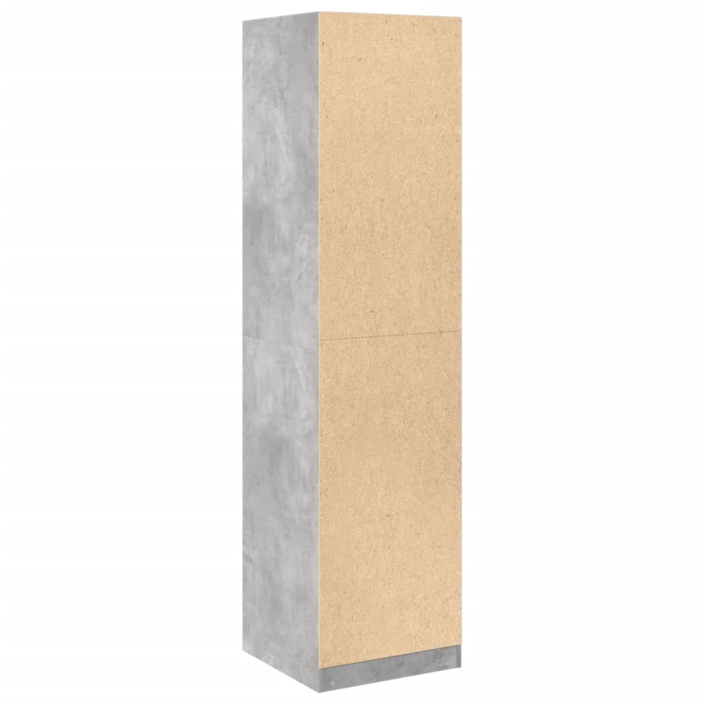 vidaXL Wardrobe Concrete Grey 50x50x200 cm Engineered Wood