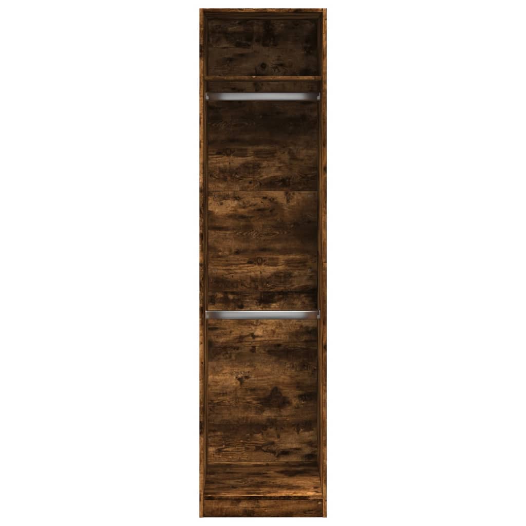 vidaXL Wardrobe Smoked Oak 50x50x200 cm Engineered Wood