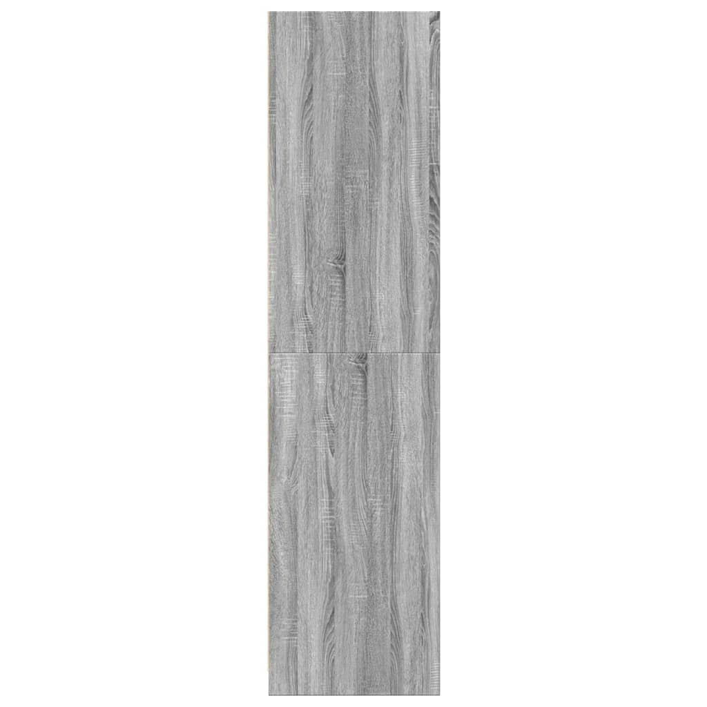 vidaXL Wardrobe Grey Sonoma 50x50x200 cm Engineered Wood