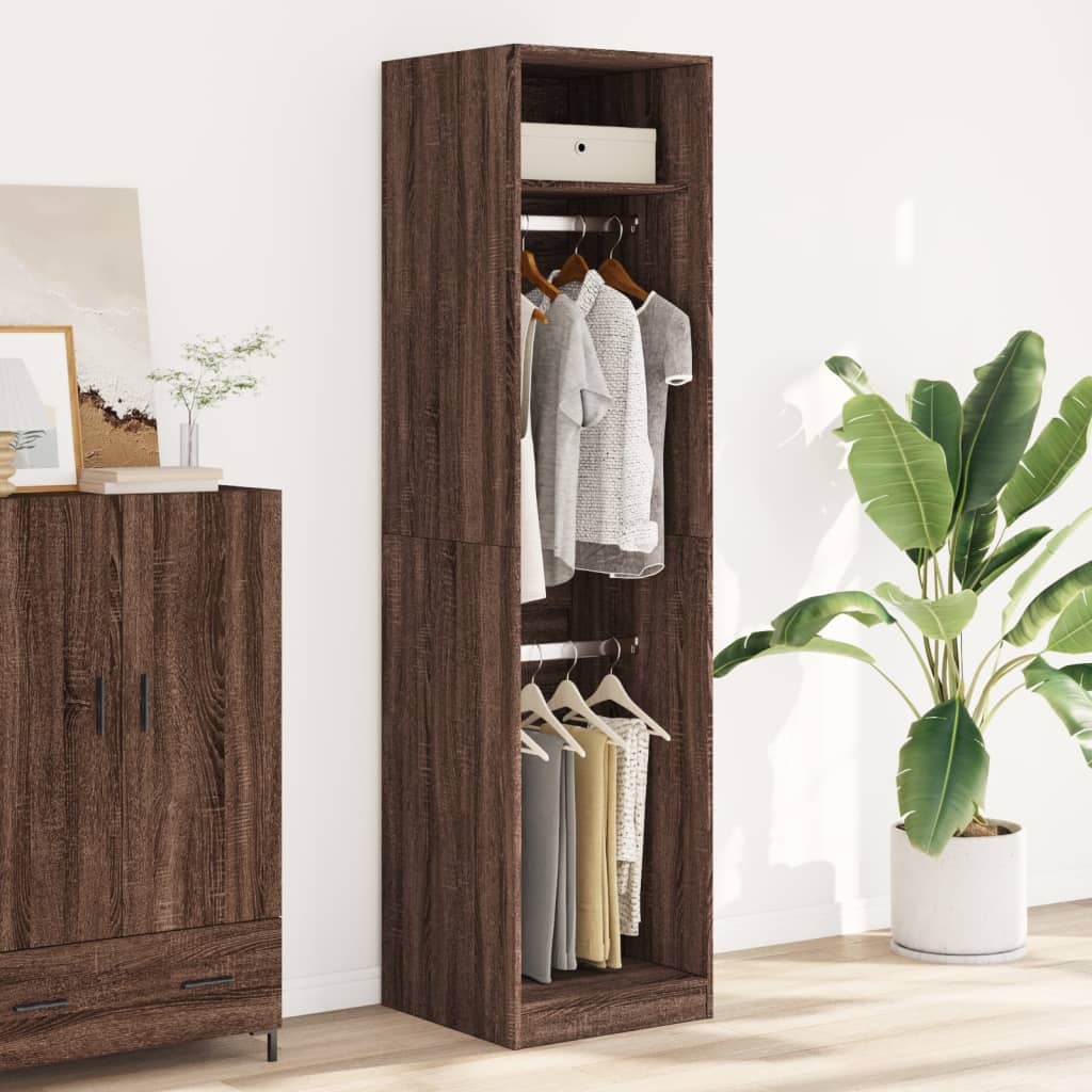 vidaXL Wardrobe Brown Oak 50x50x200 cm Engineered Wood