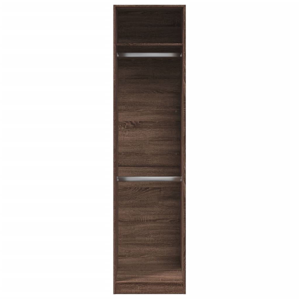 vidaXL Wardrobe Brown Oak 50x50x200 cm Engineered Wood