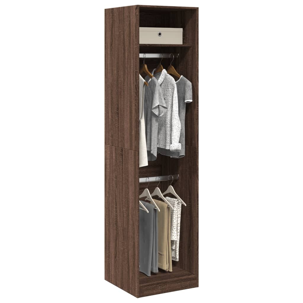 vidaXL Wardrobe Brown Oak 50x50x200 cm Engineered Wood