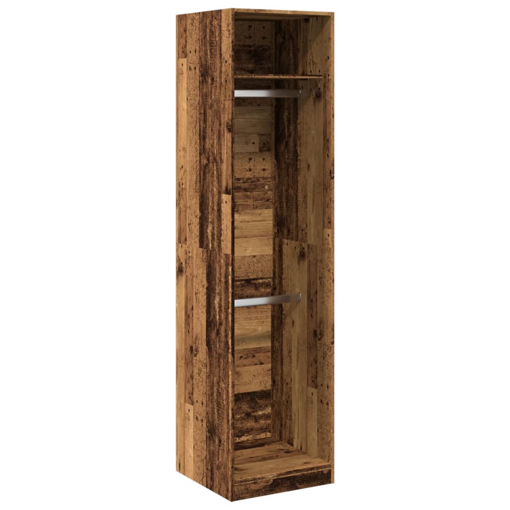 vidaXL Wardrobe Old Wood 50x50x200 cm Engineered Wood