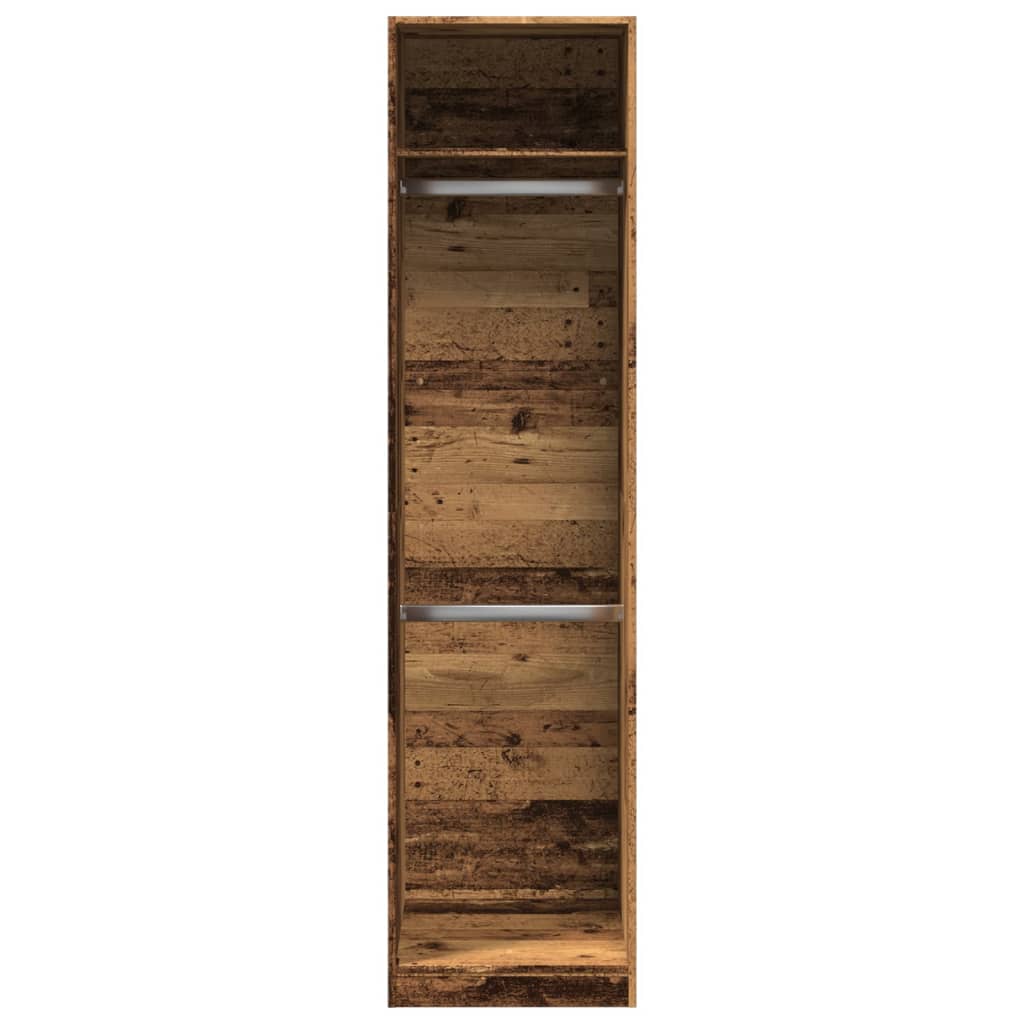 vidaXL Wardrobe Old Wood 50x50x200 cm Engineered Wood