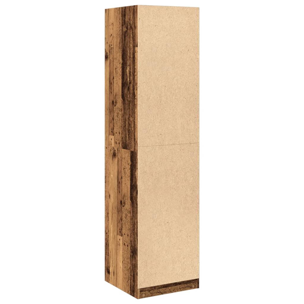 vidaXL Wardrobe Old Wood 50x50x200 cm Engineered Wood