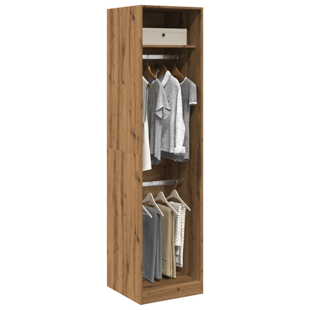 vidaXL Wardrobe Artisian Oak 50x50x200 cm Engineered Wood