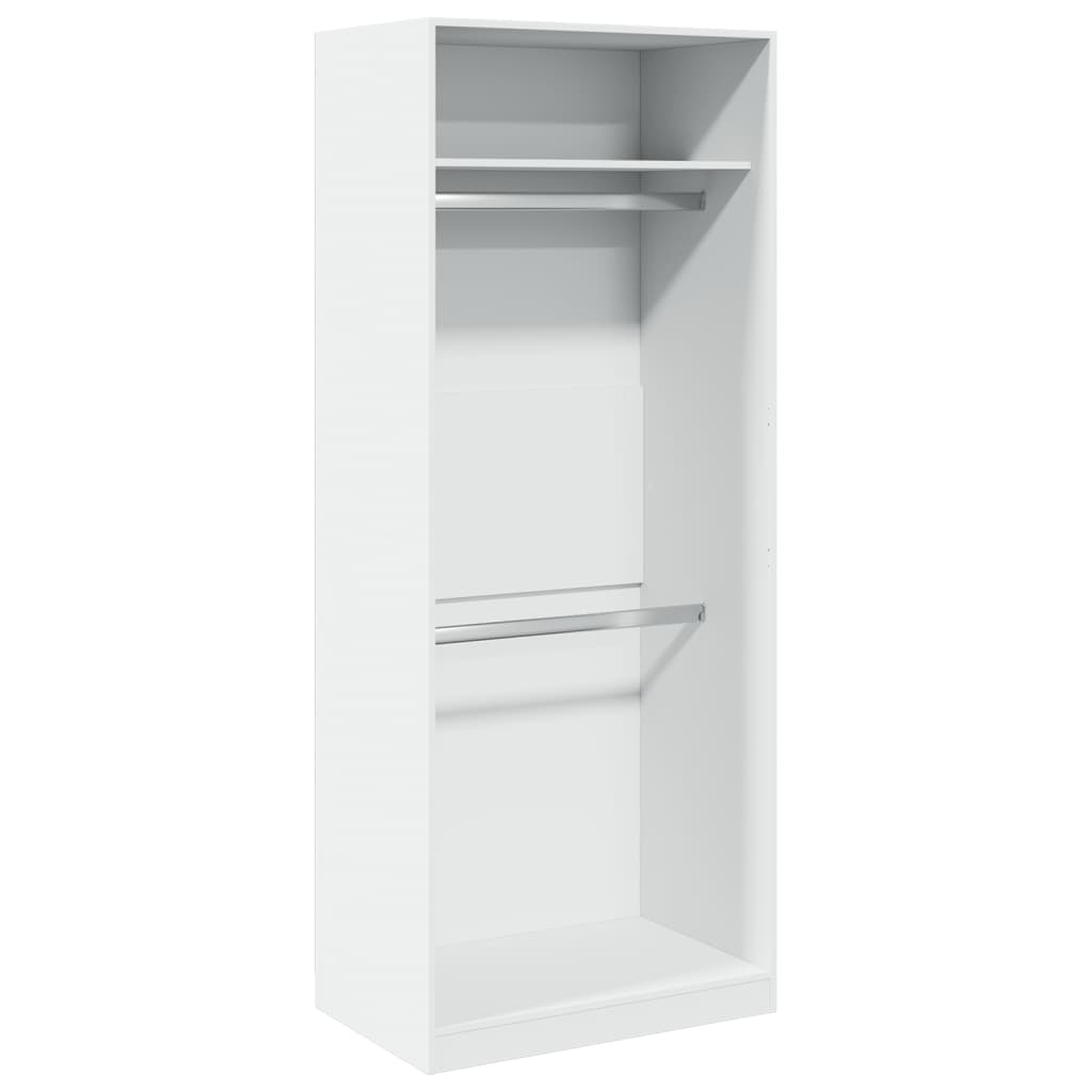 vidaXL Wardrobe White 80x50x200 cm Engineered Wood