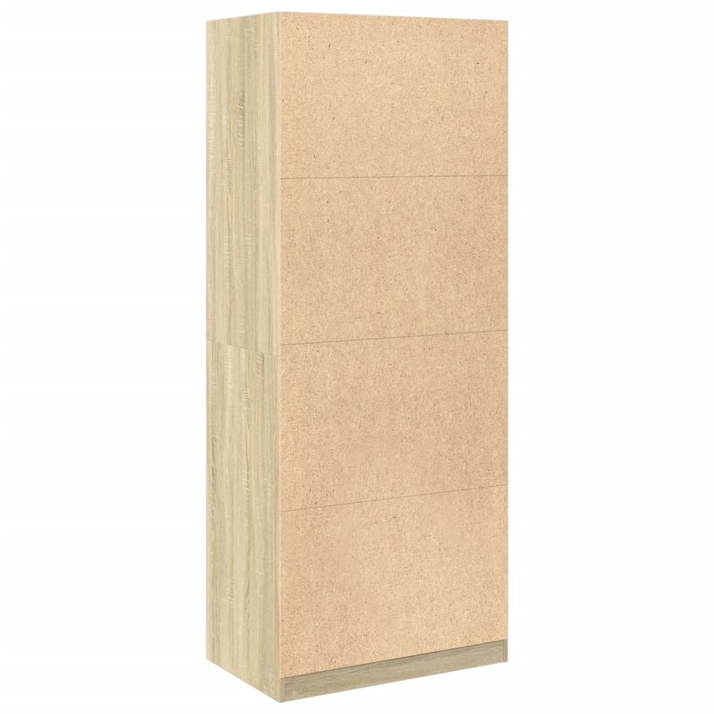 vidaXL Wardrobe Sonoma Oak 80x50x200 cm Engineered Wood