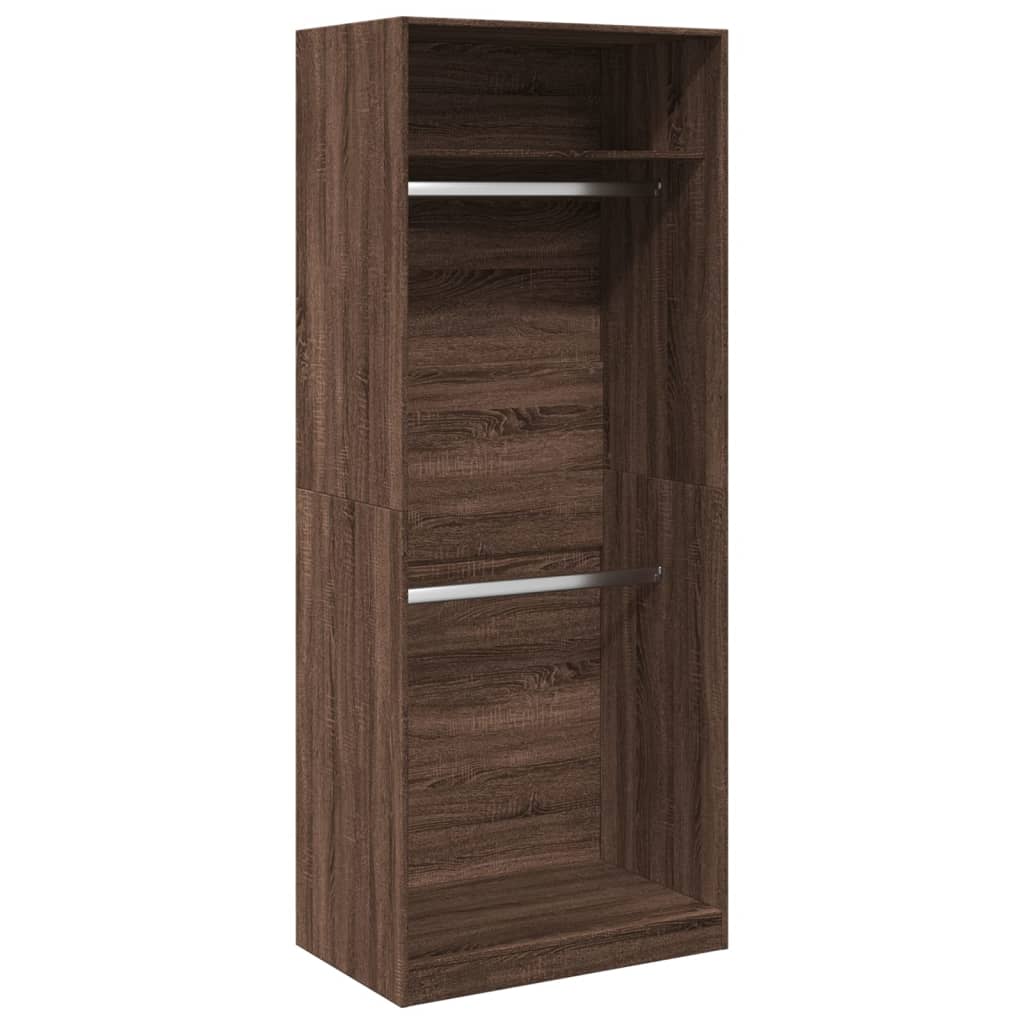 vidaXL Wardrobe Brown Oak 80x50x200 cm Engineered Wood