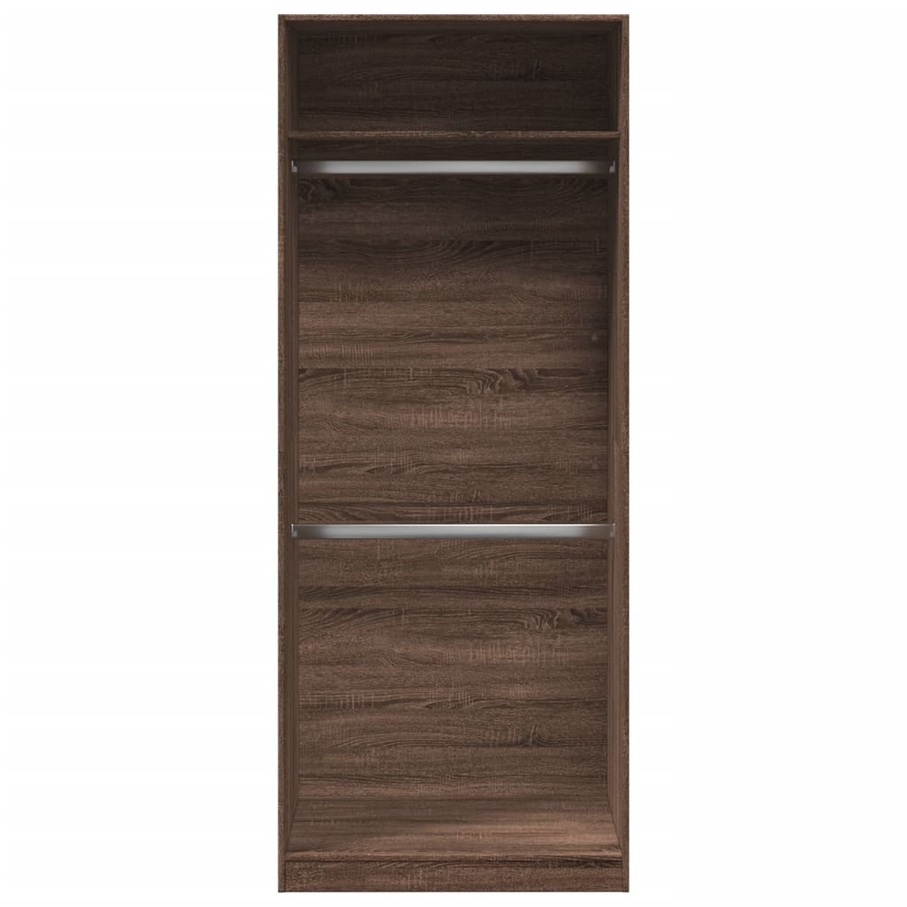 vidaXL Wardrobe Brown Oak 80x50x200 cm Engineered Wood