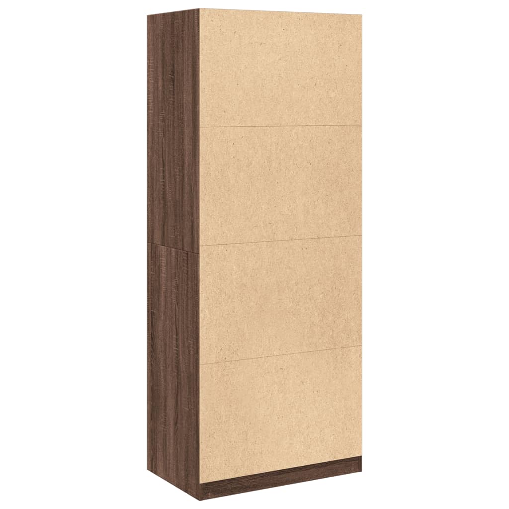 vidaXL Wardrobe Brown Oak 80x50x200 cm Engineered Wood