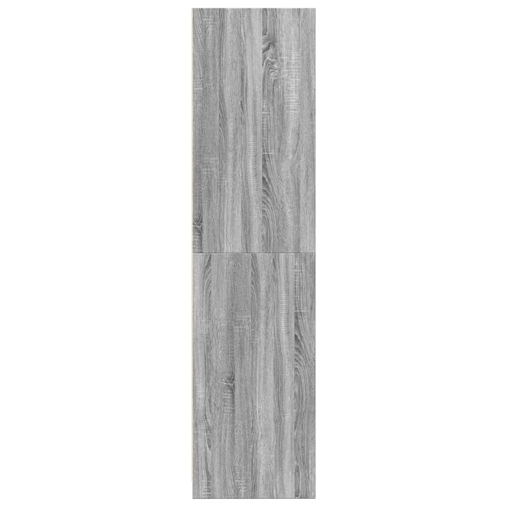 vidaXL Wardrobe Grey Sonoma 100x50x200 cm Engineered Wood