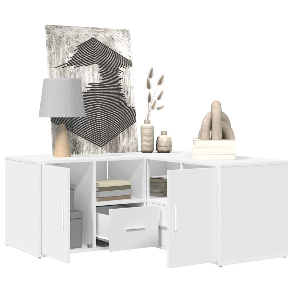 Corner Cabinet White 160x40x45 cm Engineered Wood