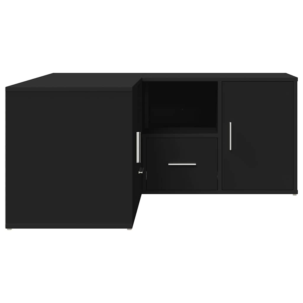 Corner Cabinet Black 160x40x45 cm Engineered Wood