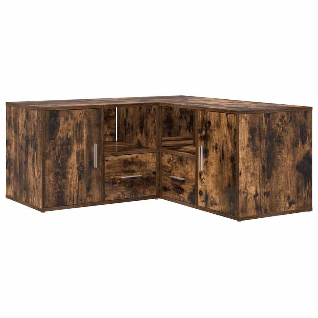 Corner Cabinet Smoked Oak 160x40x45 cm Engineered Wood