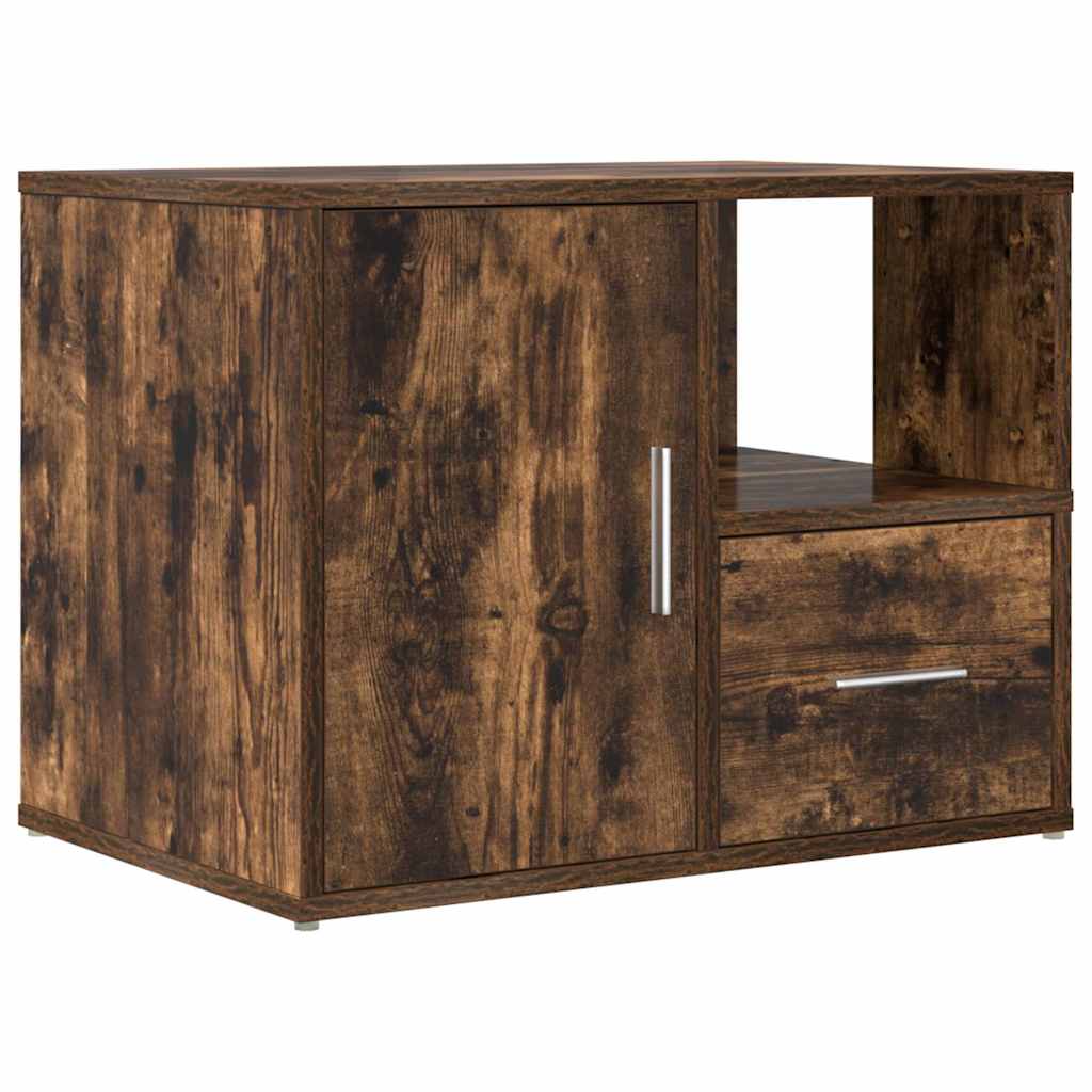 Corner Cabinet Smoked Oak 160x40x45 cm Engineered Wood