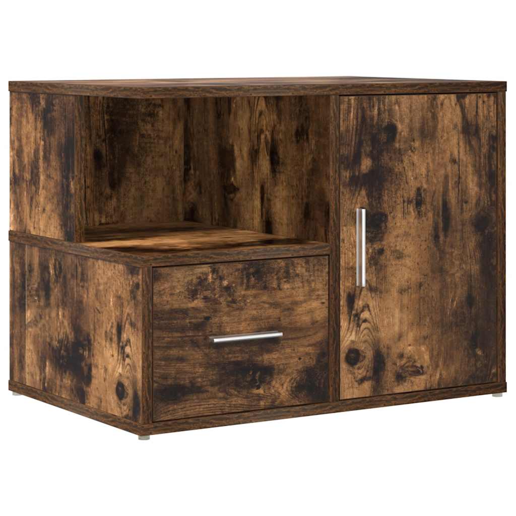 Corner Cabinet Smoked Oak 160x40x45 cm Engineered Wood