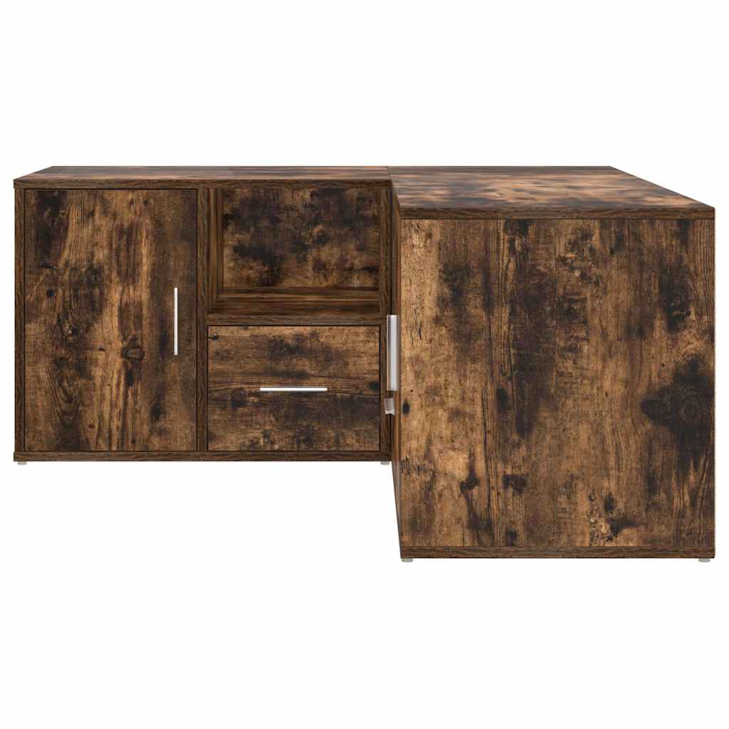 Corner Cabinet Smoked Oak 160x40x45 cm Engineered Wood