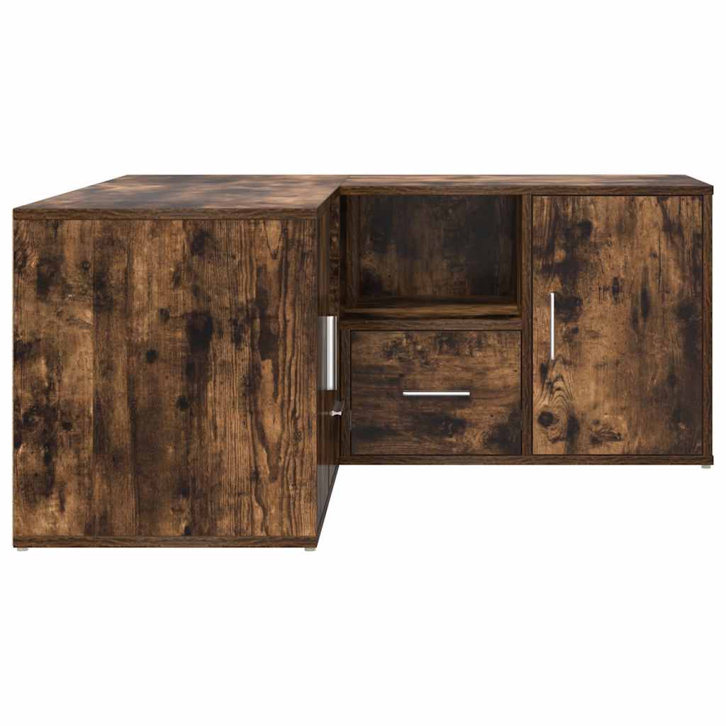 Corner Cabinet Smoked Oak 160x40x45 cm Engineered Wood
