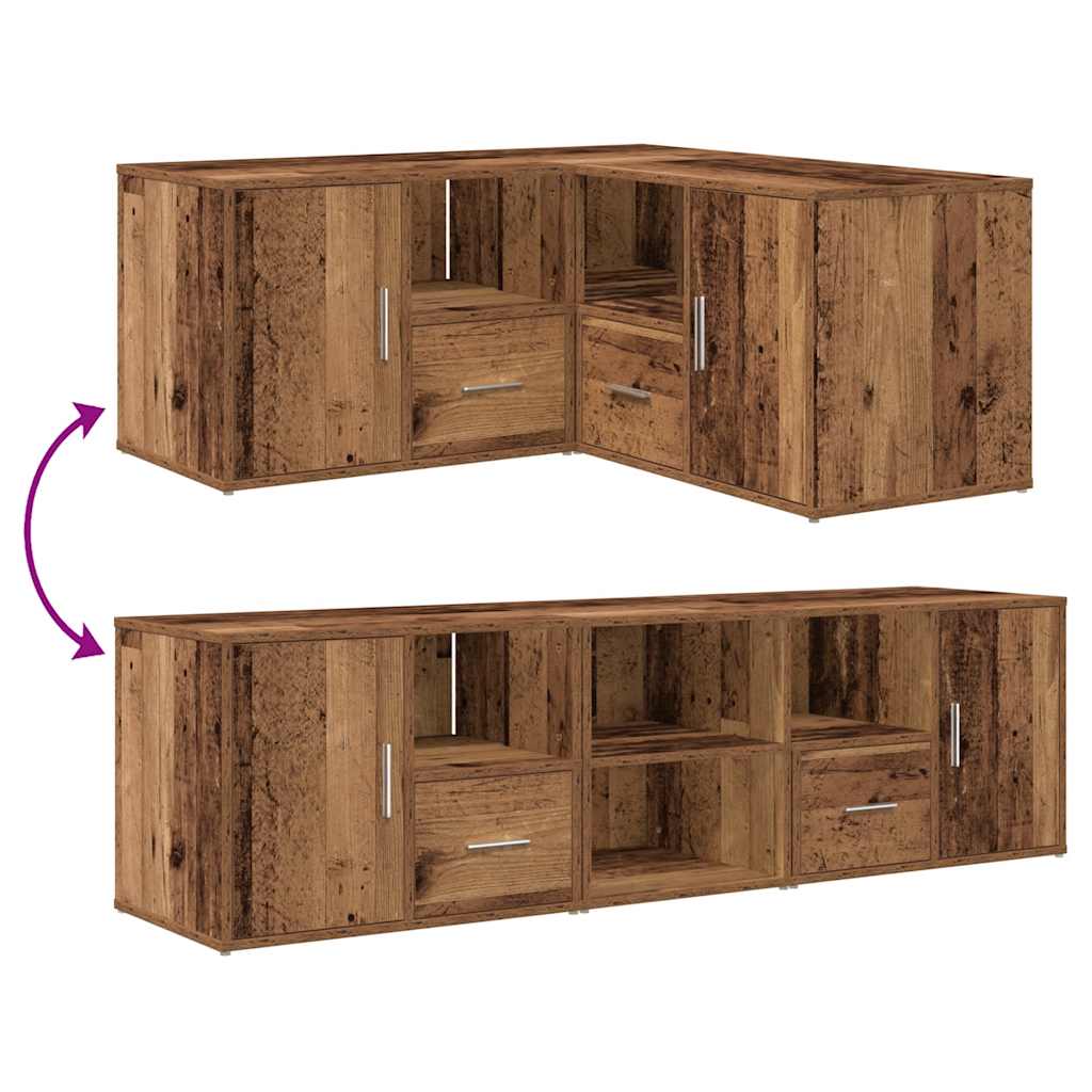 Corner Cabinet Old Wood 160x40x45 cm Engineered Wood
