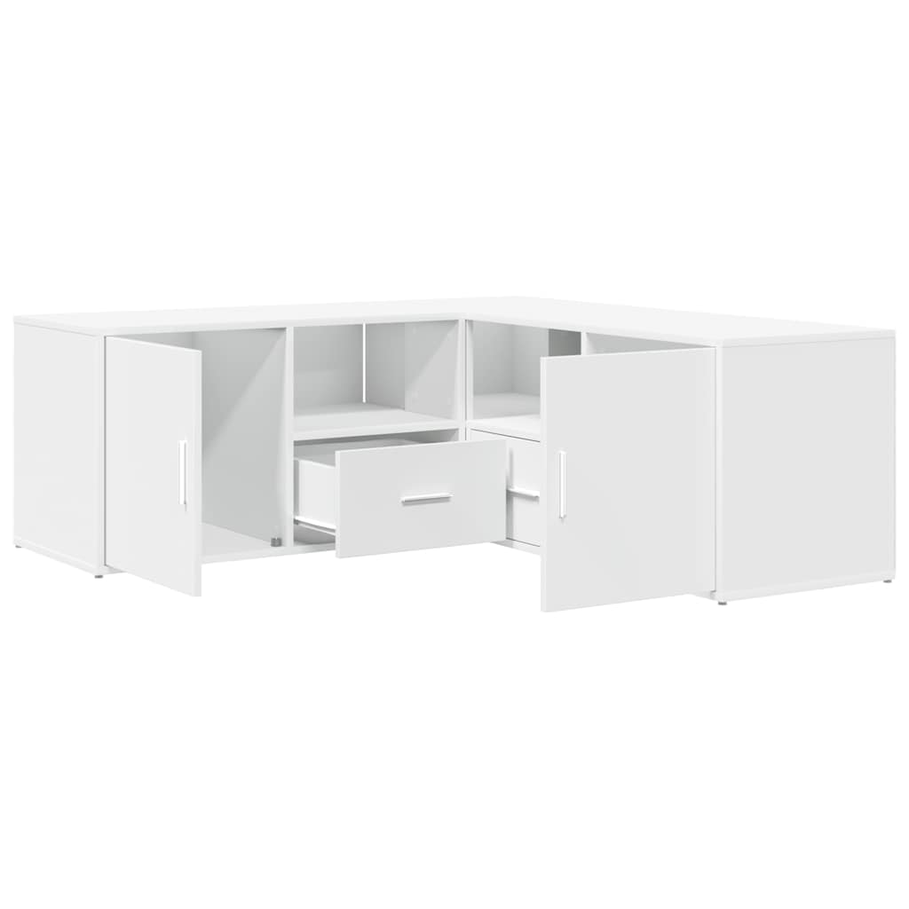 Corner Cabinet White 200x40x45 cm Engineered Wood
