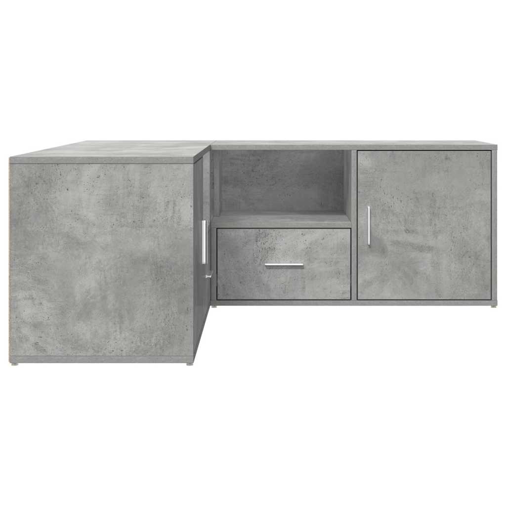 Corner Cabinet Concrete Grey 200x40x45 cm Engineered Wood