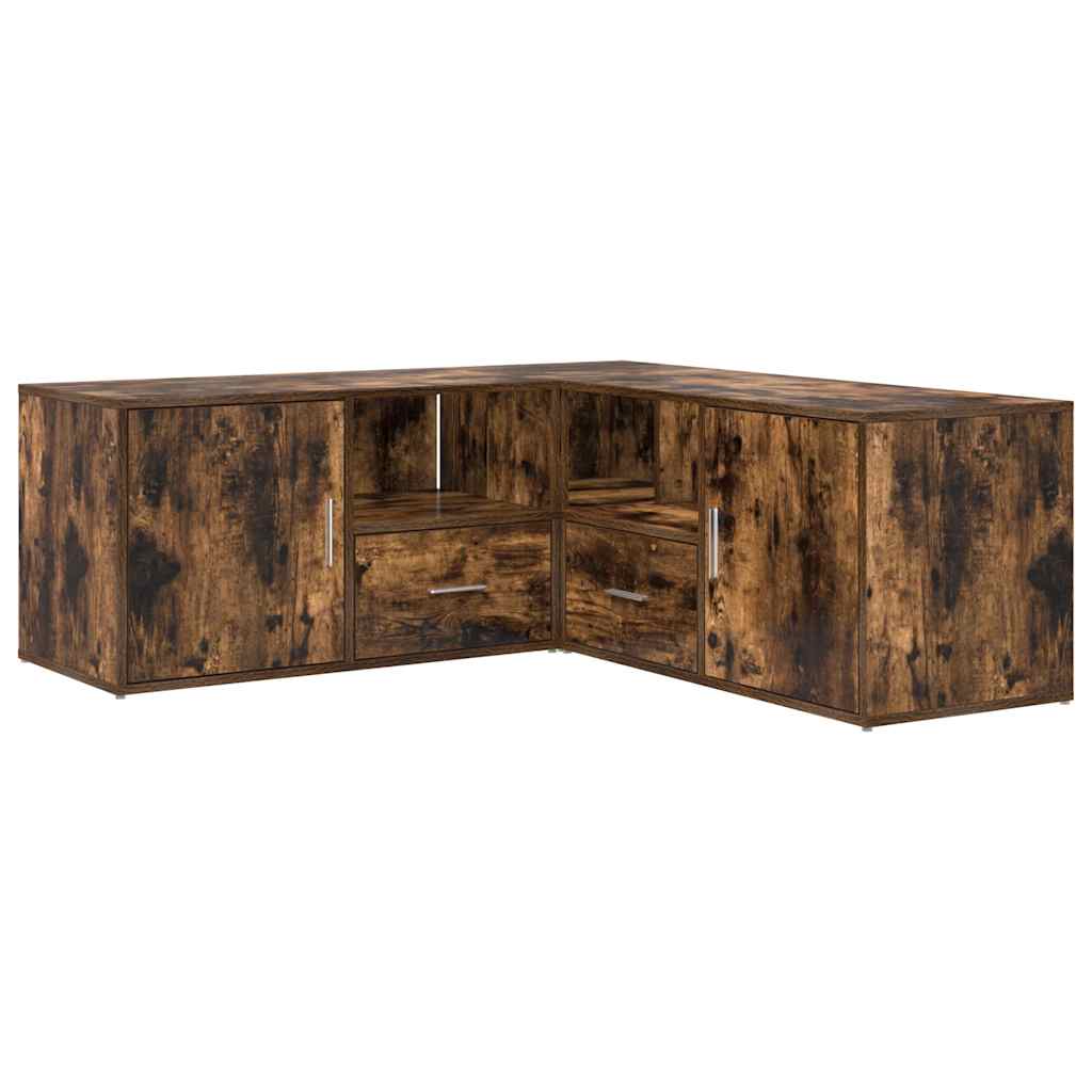 Corner Cabinet Smoked Oak 200x40x45 cm Engineered Wood