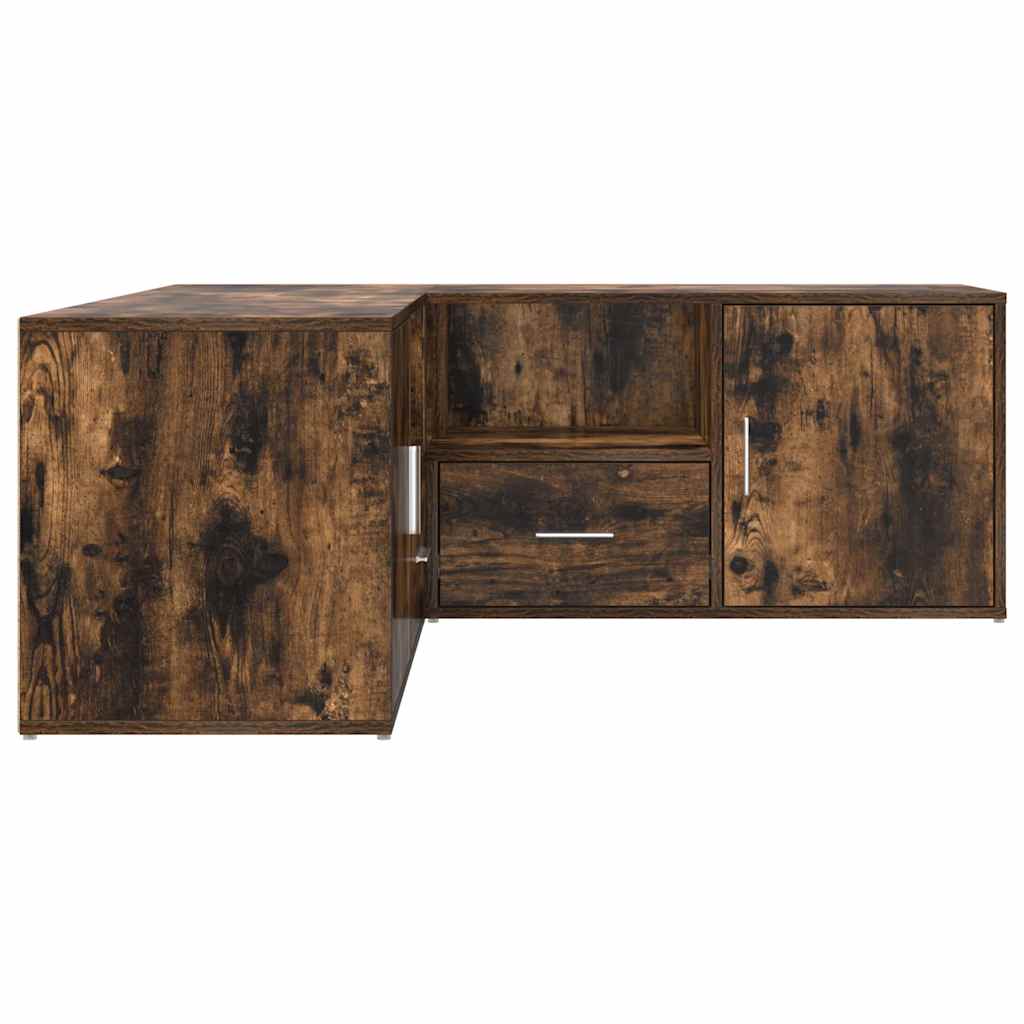 Corner Cabinet Smoked Oak 200x40x45 cm Engineered Wood