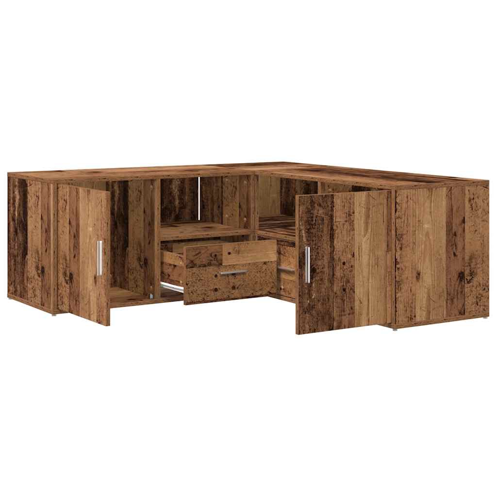 Corner Cabinet Old Wood 200x40x45 cm Engineered Wood