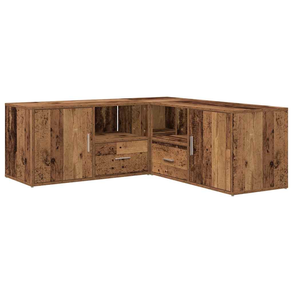 Corner Cabinet Old Wood 200x40x45 cm Engineered Wood
