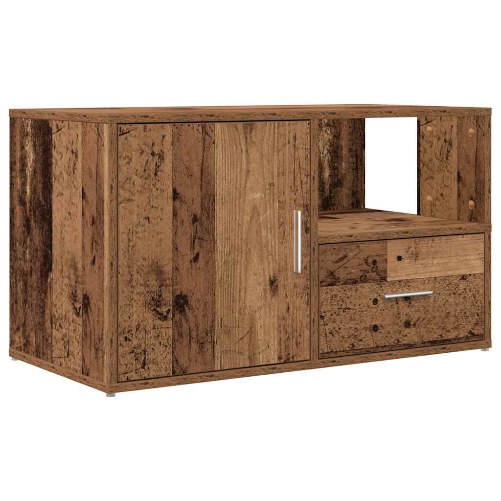 Corner Cabinet Old Wood 200x40x45 cm Engineered Wood