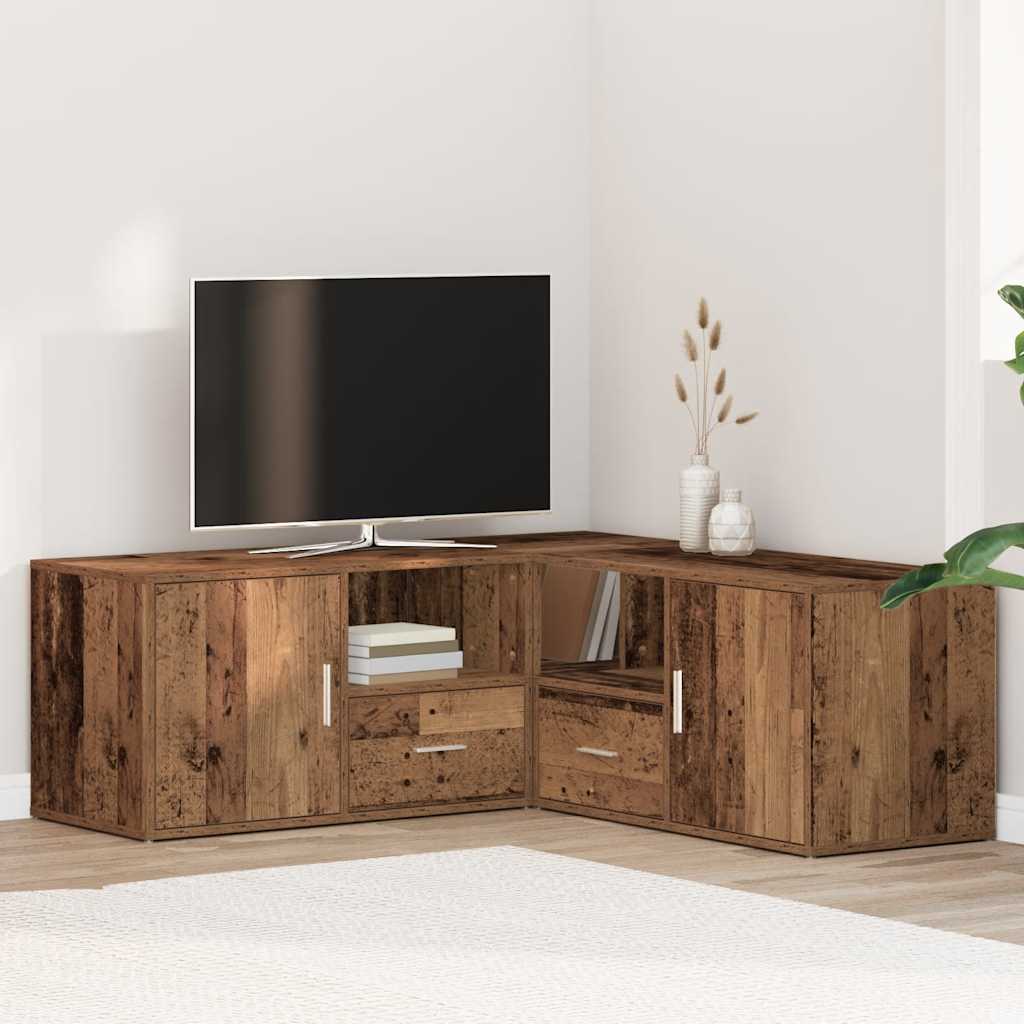 Corner Cabinet Old Wood 200x40x45 cm Engineered Wood