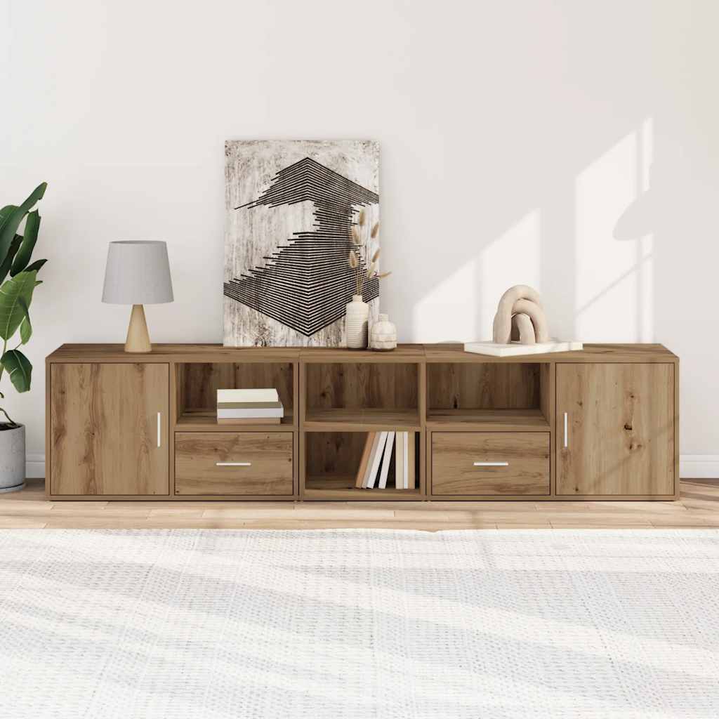 Corner Cabinet Artisian Oak 200x40x45 cm Engineered Wood