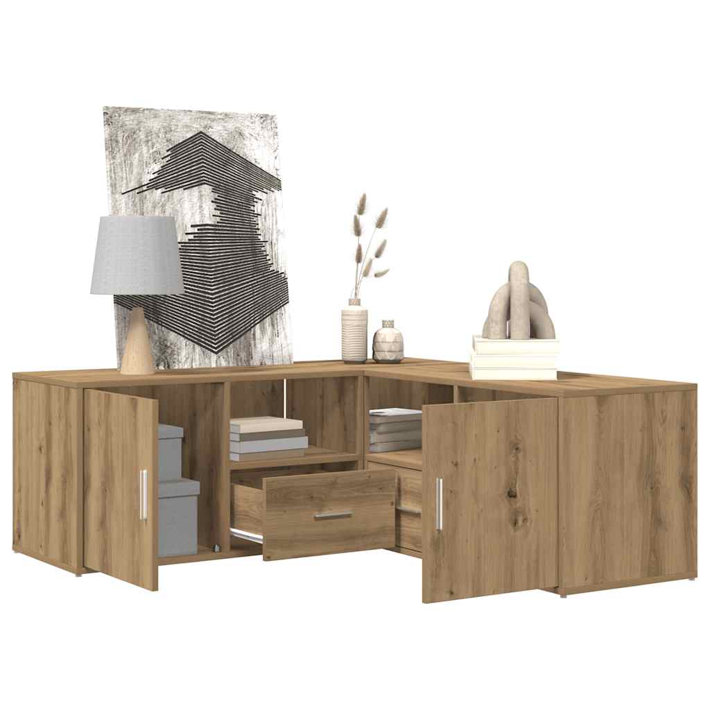 Corner Cabinet Artisian Oak 200x40x45 cm Engineered Wood