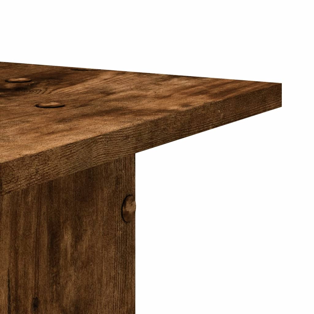 Plant Stands 2 pcs Smoked Oak 30x30x40 cm Engineered Wood