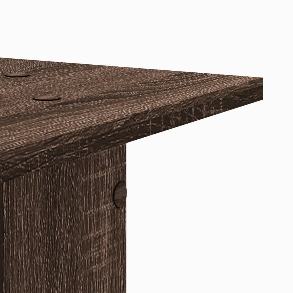 Plant Stands 2 pcs Brown Oak 30x30x40 cm Engineered Wood