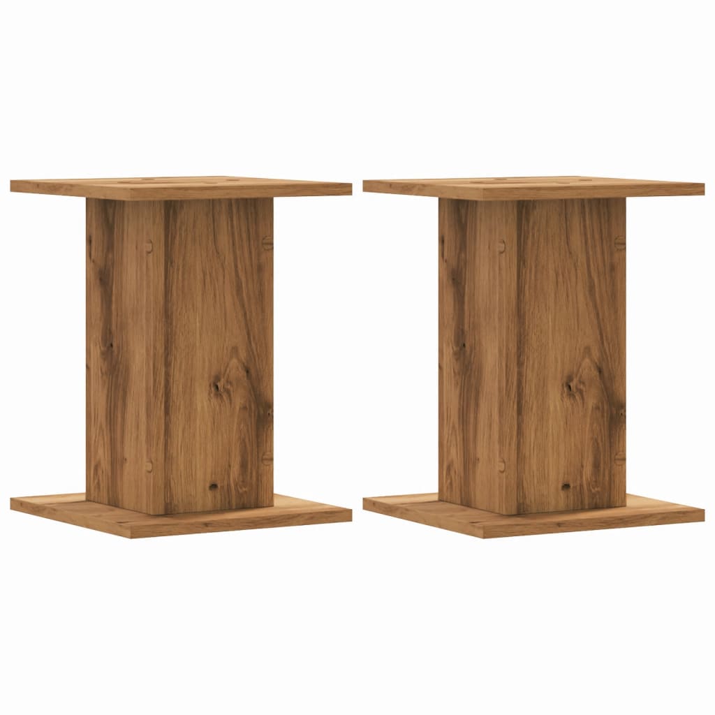 vidaXL Plant Stands 2 pcs Artisian Oak 30x30x40 cm Engineered Wood