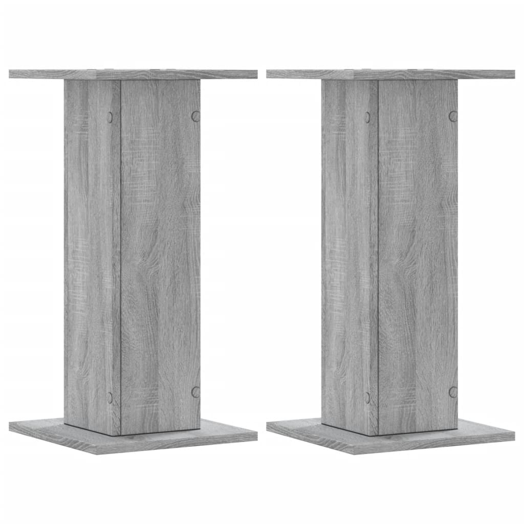 vidaXL Plant Stands 2 pcs Grey Sonoma 30x30x60 cm Engineered Wood