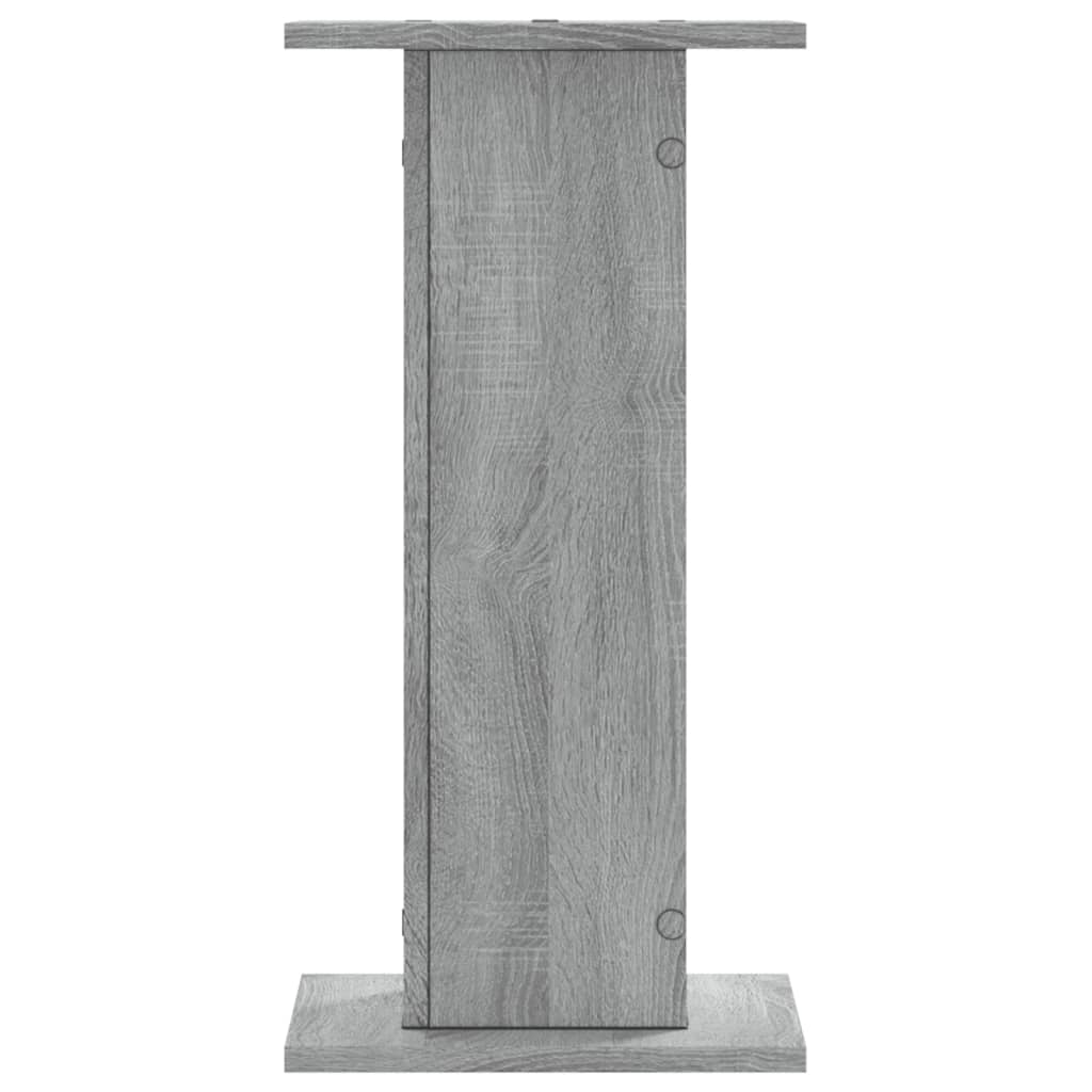 vidaXL Plant Stands 2 pcs Grey Sonoma 30x30x60 cm Engineered Wood