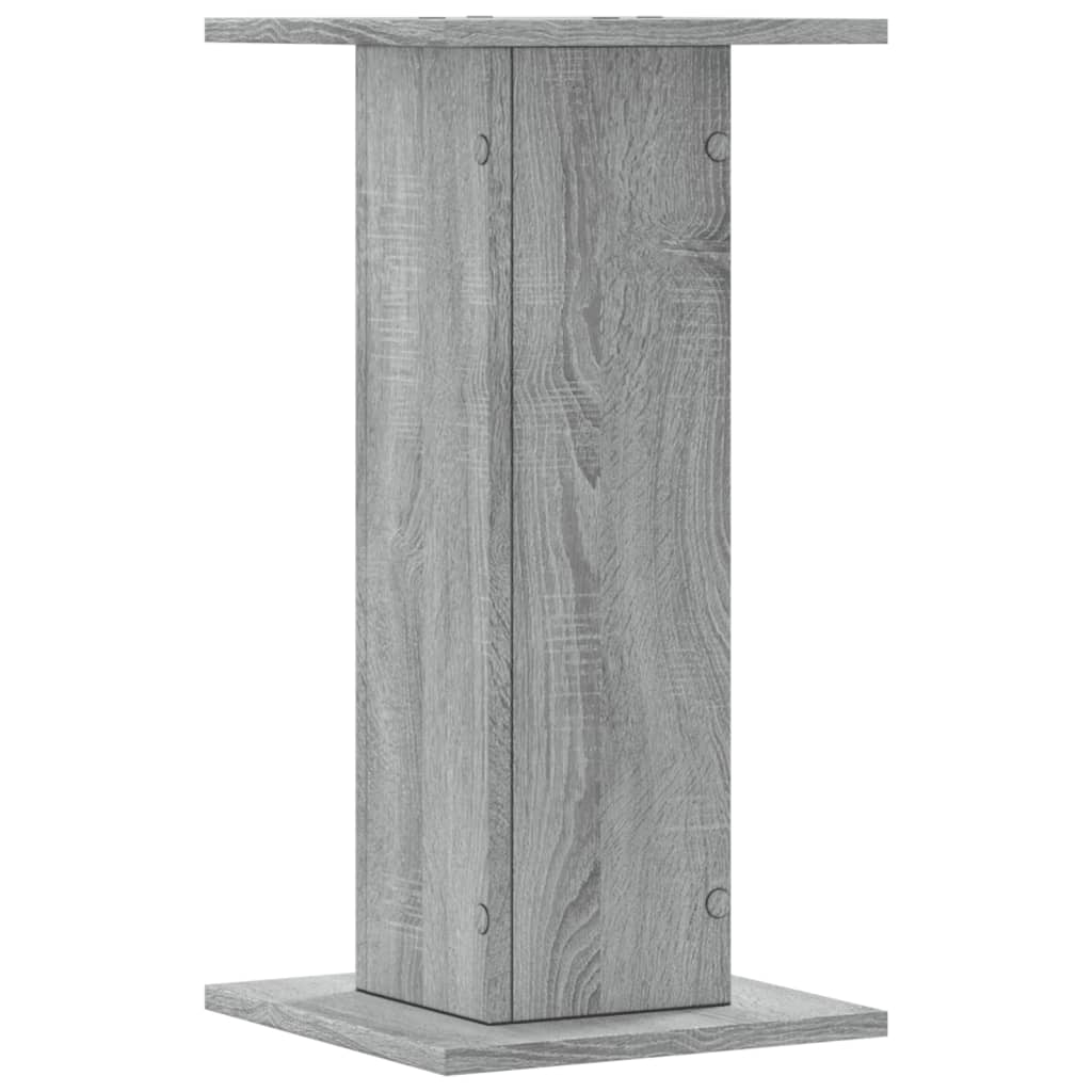 vidaXL Plant Stands 2 pcs Grey Sonoma 30x30x60 cm Engineered Wood