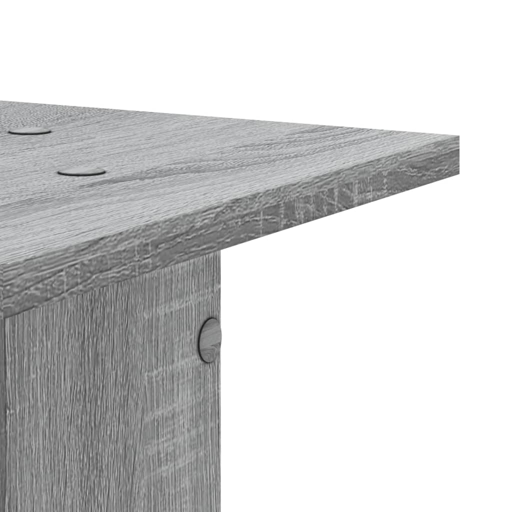 vidaXL Plant Stands 2 pcs Grey Sonoma 30x30x60 cm Engineered Wood