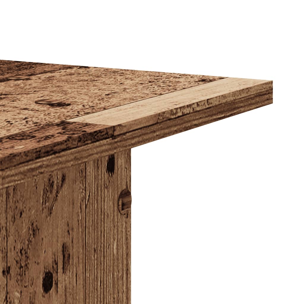 Plant Stands 2 pcs Old Wood 30x30x60 cm Engineered Wood