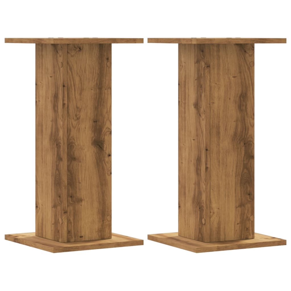 vidaXL Plant Stands 2 pcs Artisian Oak 30x30x60 cm Engineered Wood