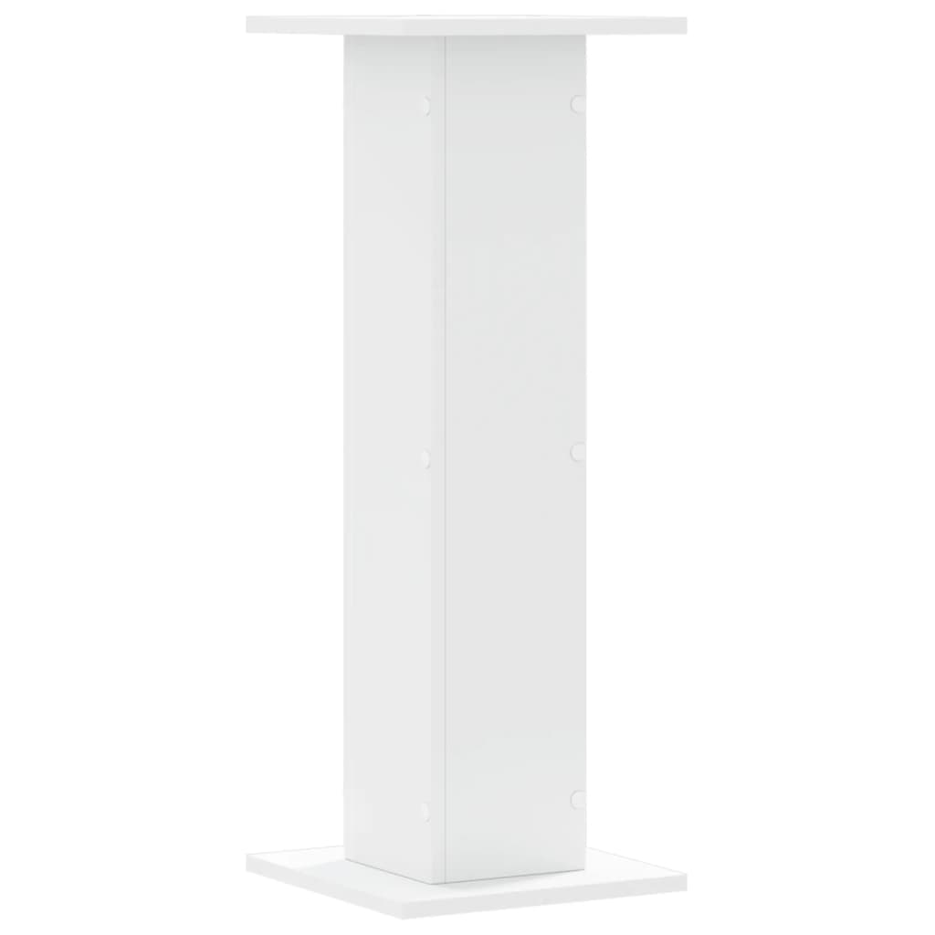 vidaXL Plant Stands 2 pcs White 30x30x80 cm Engineered Wood