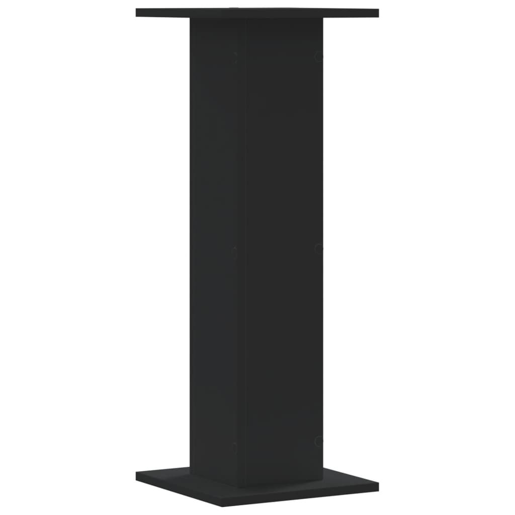 Plant Stands 2 pcs Black 30x30x80 cm Engineered Wood